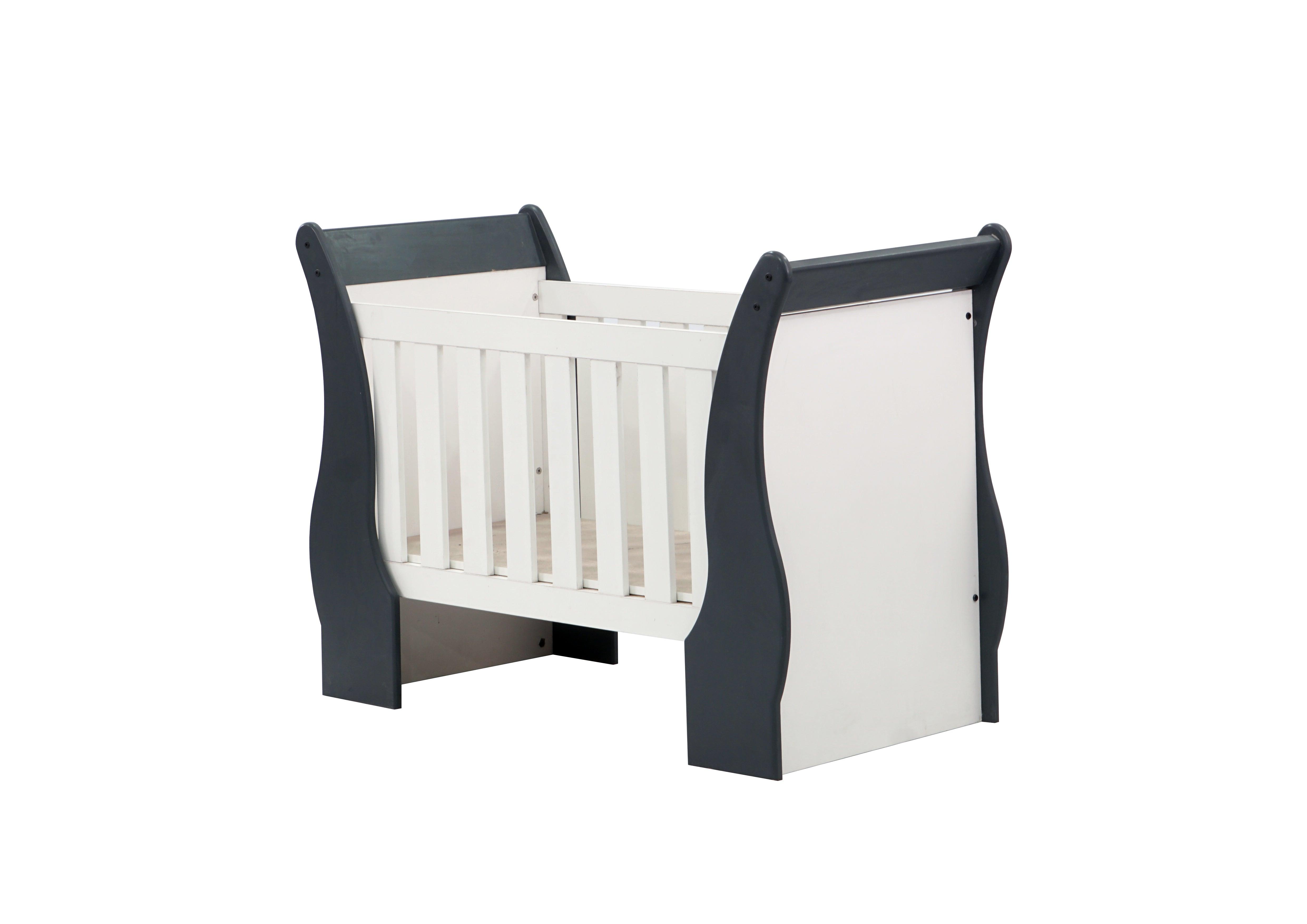 Maluti sleigh shop cot white