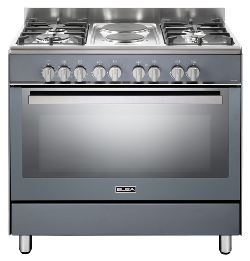 ELBA CLASSIC 90CM 4BRN COOKER & 2 ELEC PLATES S/S D.K. GAS APPLIANCES (P