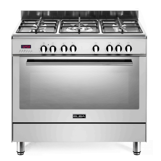 ELBA 90CM FUSION GAS/ELECTRIC COOKER WHITE D.K. GAS APPLIANCES (P