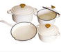 7 PCS CAST IRON POT SET - CREAM MABRUK IMPORT & EXPORT