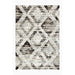 BARCELONA RUG 160X235 - 1218-01 Diamond patterned beige and back rug