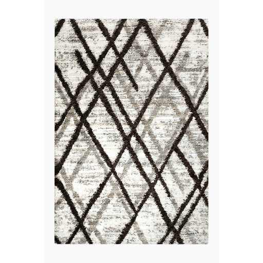 BARCELONA RUG 160X235 - 1218-02 Black beige and white rug