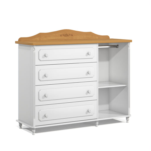 PROVENCE CHEST OF DRAWERS WITH RATTAN DOOR WHITE/F MATIC INDUSTRIA