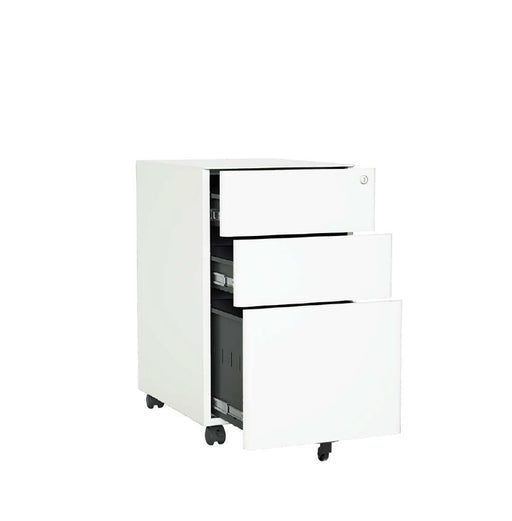 3-DRAWER MOBILE PEDESTAL (INNER HANDLE) WHITE KTMM INVESTMENT PTY LT