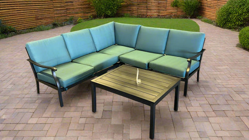 4 PCE CORNER OUTDOOR PATIO SUITE -4 Piece Corner Patio set 