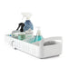 YOUCOPIA ROLLOUT UNDER SINK CADDY WHITE STAINLESS STEEL SOLUTI