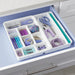 YOUCOPIA DRAWERFIT SMALL "STUFF" ORGANIZER WHITE STAINLESS STEEL SOLUTI