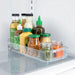 YOUCOPIA ROLLOUT 15CM FRIDGE CADDY CLEAR STAINLESS STEEL SOLUTI