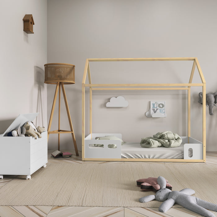 LIV MINI BED FOR MATT 1500X700 WHITE/NATURAL MATIC INDUSTRIA