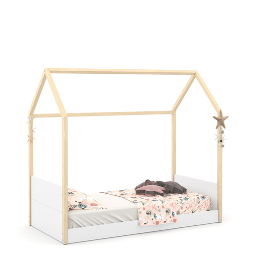 LIV KIDS BED FOR MATT 1900X900 WHITE/NATURAL MATIC INDUSTRIA