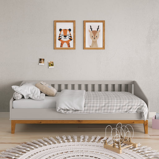 NATURE SINGLE BED FOR MATT 1900X900 GREY/ECO WOOD MATIC INDUSTRIA