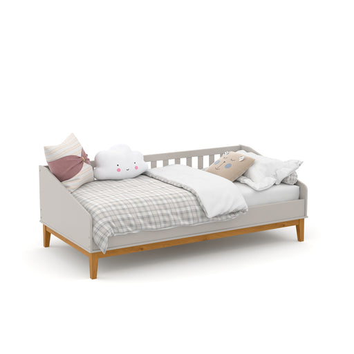 NATURE SINGLE BED FOR MATT 1900X900 GREY/ECO WOOD MATIC INDUSTRIA