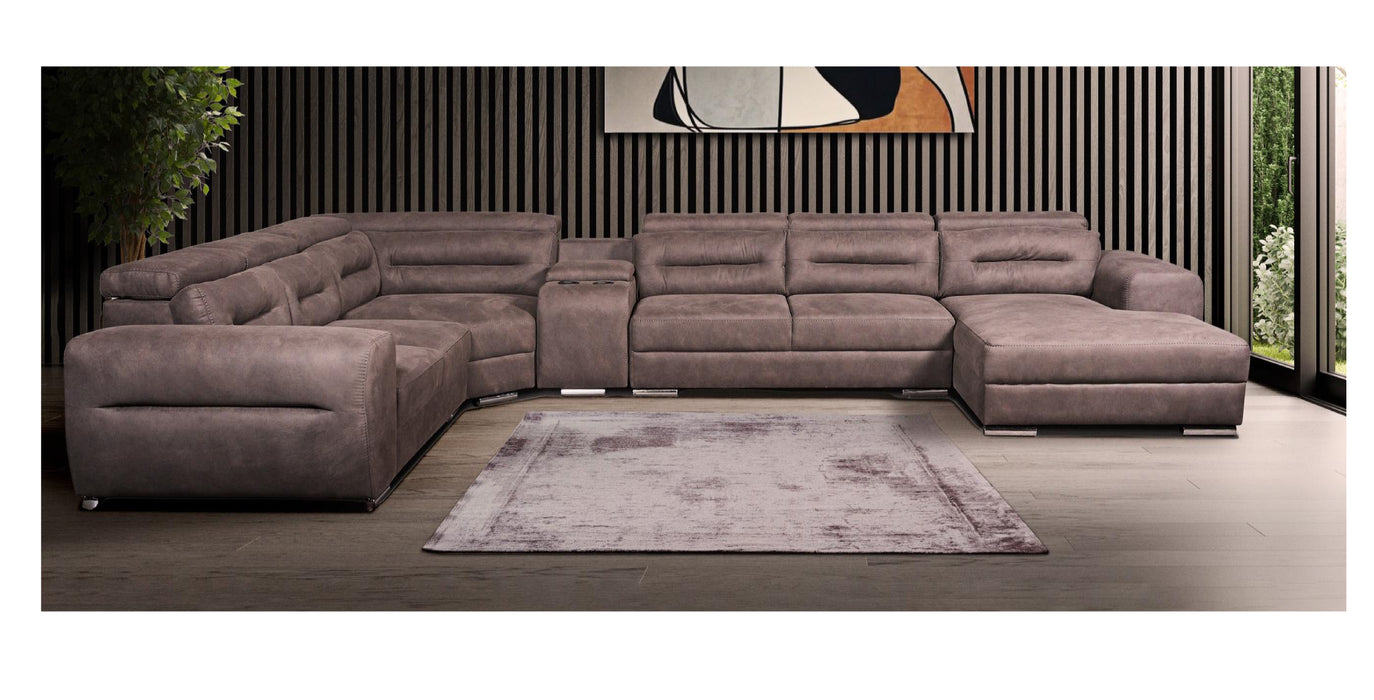 5PCE OKAVANGO KLIK-KLAK MODULAR SUITE FABRIC EARTHLINE FURNITURE