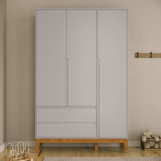 NATURE 3 DOOR WARDROBE GREY/ECO WOOD MATIC INDUSTRIA