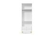 ZUPY 2 DOOR WARDROBE WHITE/NATURAL MATIC INDUSTRIA