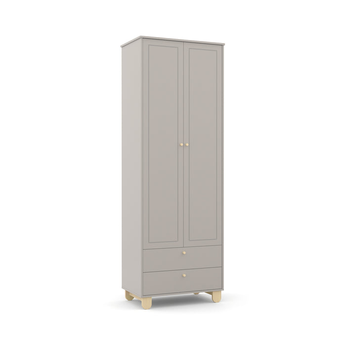 ZUPY 2 DOOR WARDROBE GREY/NATURAL MATIC INDUSTRIA