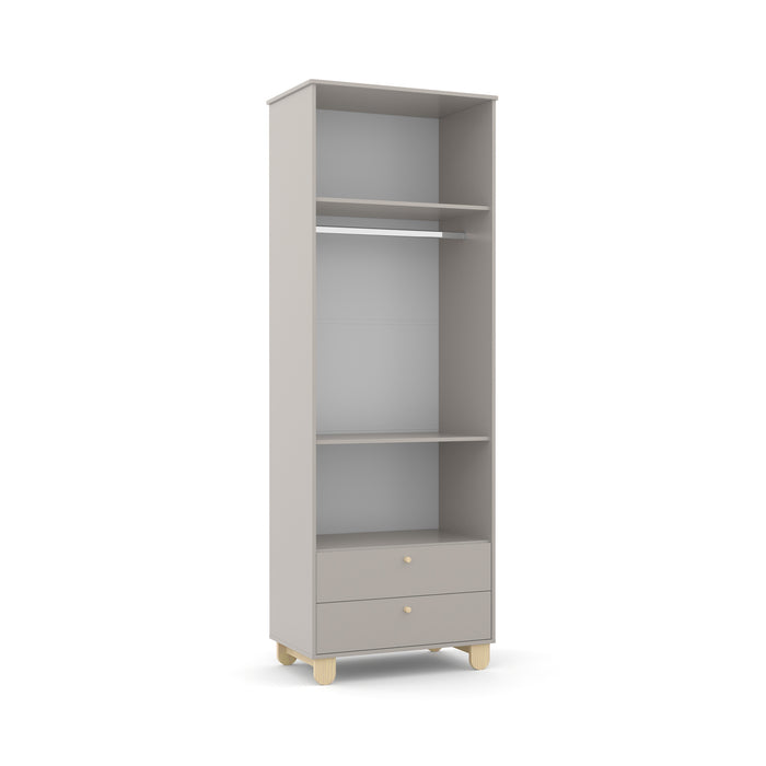 ZUPY 2 DOOR WARDROBE GREY/NATURAL MATIC INDUSTRIA