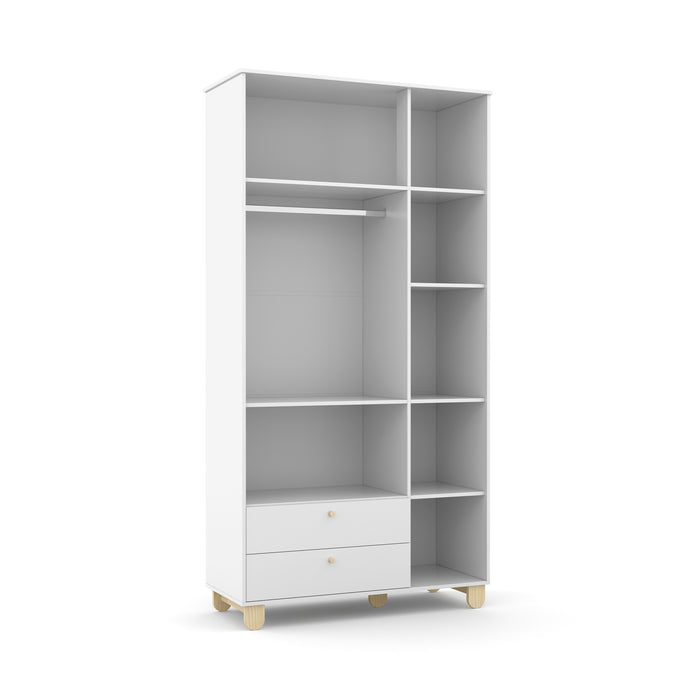 ZUPY 3 DOOR WARDROBE WHITE/NATURAL MATIC INDUSTRIA