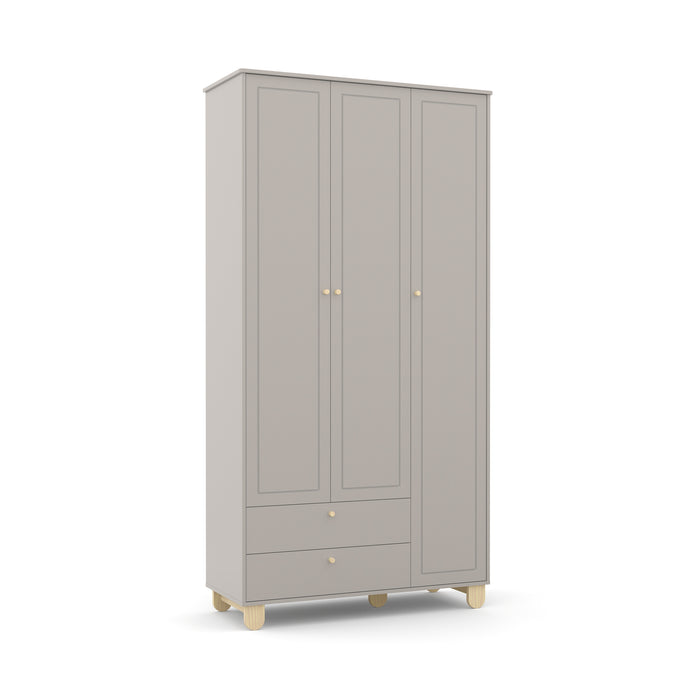 ZUPY 3 DOOR WARDROBE GREY/NATURAL MATIC INDUSTRIA