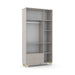 ZUPY 3 DOOR WARDROBE GREY/NATURAL MATIC INDUSTRIA