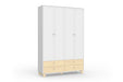 ROPE 4 DOOR WARDROBE WHITE/NATURAL MATIC INDUSTRIA