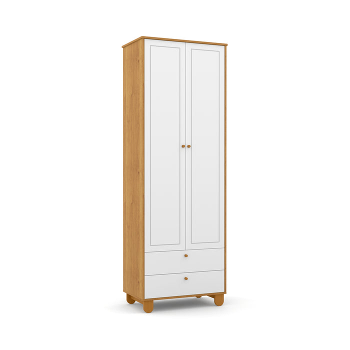 ZUPY 2 DOOR WARDROBE FREIJO/WHITE/ECO WOOD MATIC INDUSTRIA