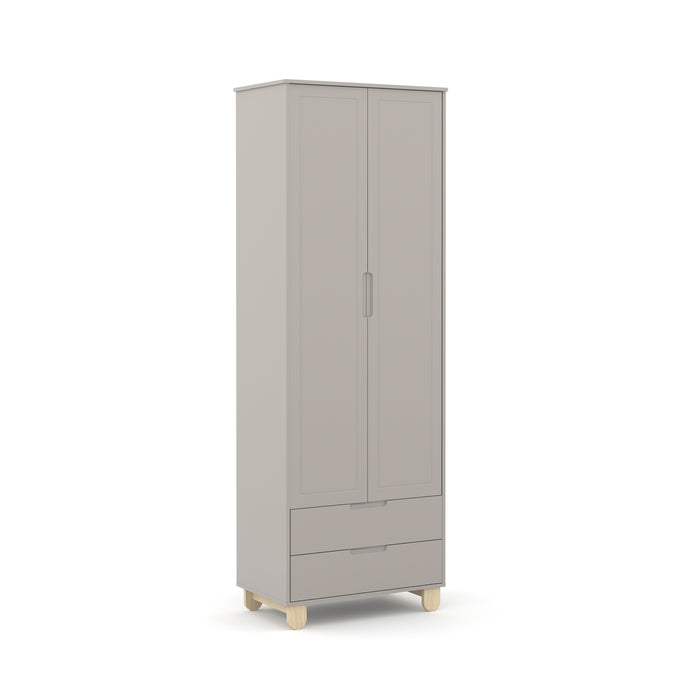 ZUPY 2 DOOR CLEAN LAQ WARDROBE GREY/NATURAL MATIC INDUSTRIA