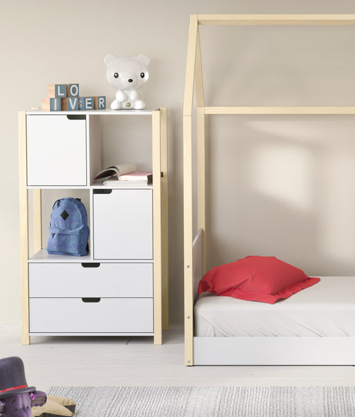 LIV KIDS CABINET OF DRAWERS WHITE/NATURAL MATIC INDUSTRIA