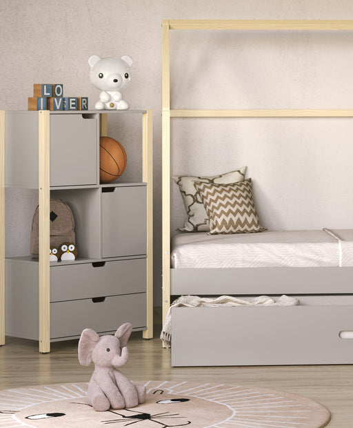 LIV KIDS CABINET OF DRAWERS GREY/NATURAL MATIC INDUSTRIA