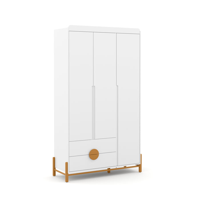 TESS 3 DOOR WARDROBE WHITE/ECO WOOD MATIC INDUSTRIA