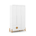 TESS 3 DOOR WARDROBE WHITE/ECO WOOD MATIC INDUSTRIA