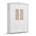 PROVENCE WARDROBE 4 DOORS 2 DRAWERS WITH RATTAN MATIC INDUSTRIA