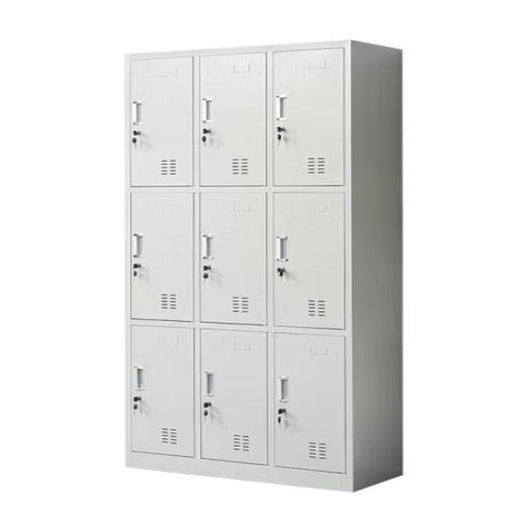 9 Door Steel Locker - Black KTMM INVESTMENT PTY LT