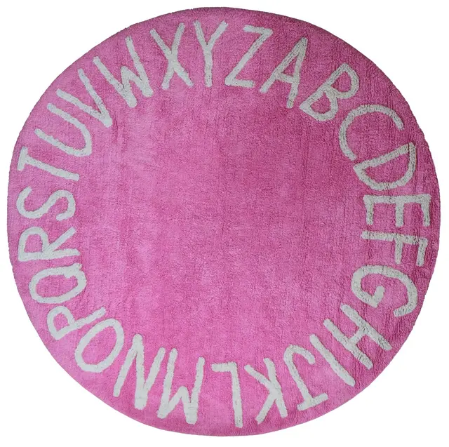 KIDS SMART RUG - ABC PINK 150X150 RUGS ORIGINAL