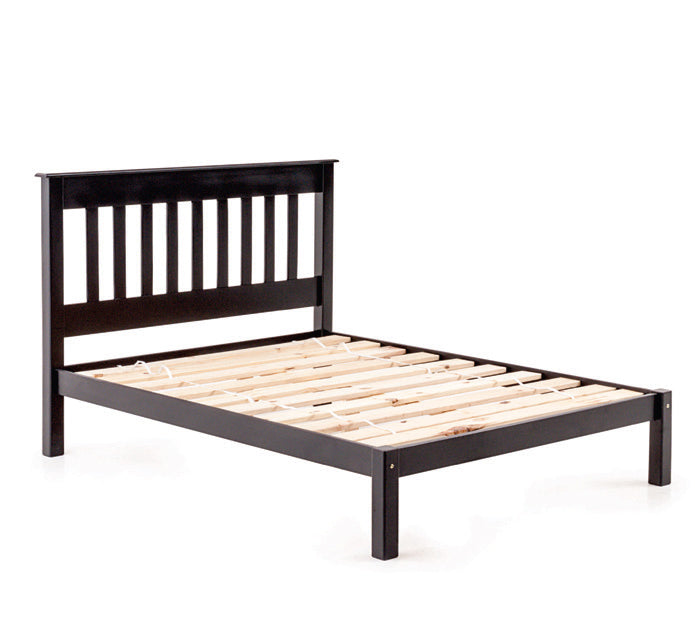 107CM ARIZONA BED & SLAT DARK MAHOGANY ETVAAL