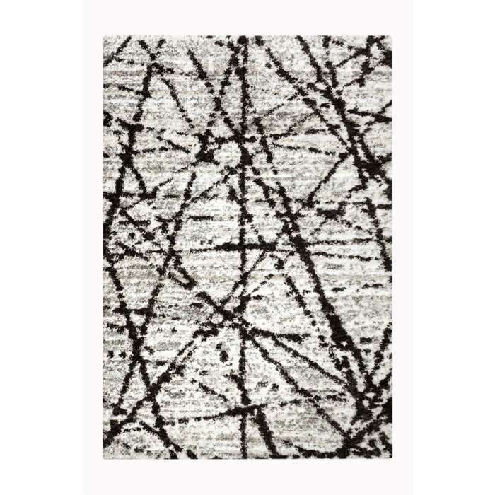 BARCELONE RUG 160X235 - 1218-04 black and white rug