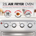 BR 25L AIR FRYER OVEN STAINLESS STEEL TEVO