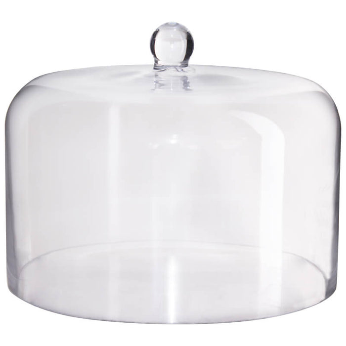 GLASS DOME 33X26CM TRANS NATAL CUT GLASS