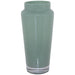 SAGE GREEN VASE 30CM TRANS NATAL CUT GLASS