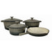 7 PCS CAST IRON POT SET - GREY MABRUK IMPORT & EXPORT