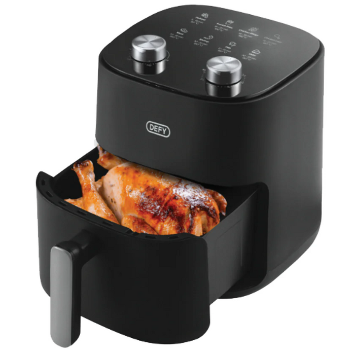 DEFY 4.7L MANUAL AIRFRYER BLACK & SILVER DEFY