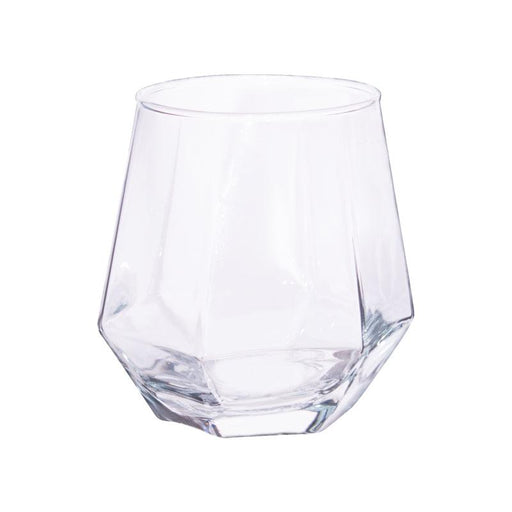 HEXAGONAL WHISKEY TUMBLER 310ML S/6 TRANS NATAL CUT GLASS