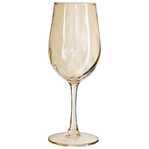 AMBER OPTIC WINE GLASS 315ML SET OF 6 TRANS NATAL CUT GLASS