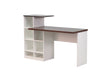 DAKOTA STUDY DESK WHITE & WALNUT ETVAAL