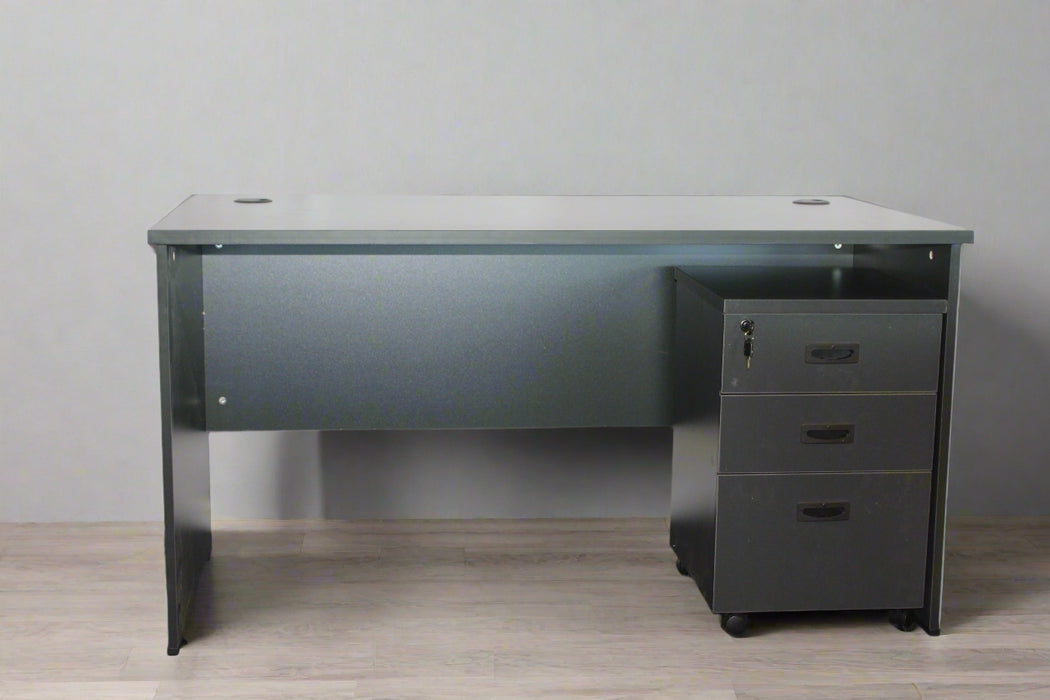 Dark Grey office desk