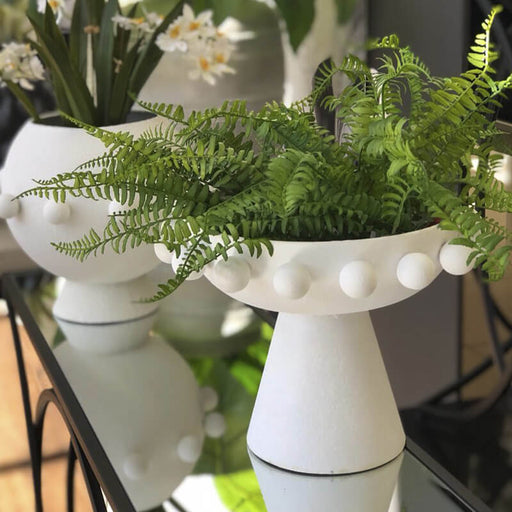 White bubble vase ornament decor