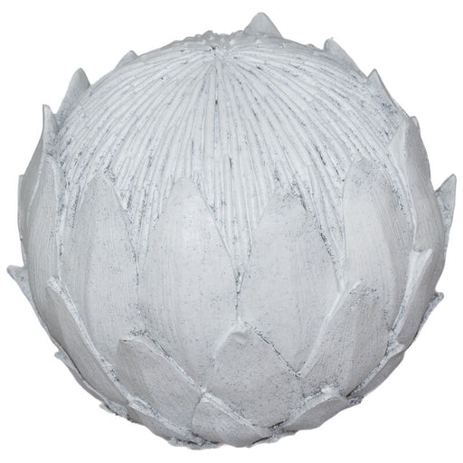 white large protea ball ornament home decor