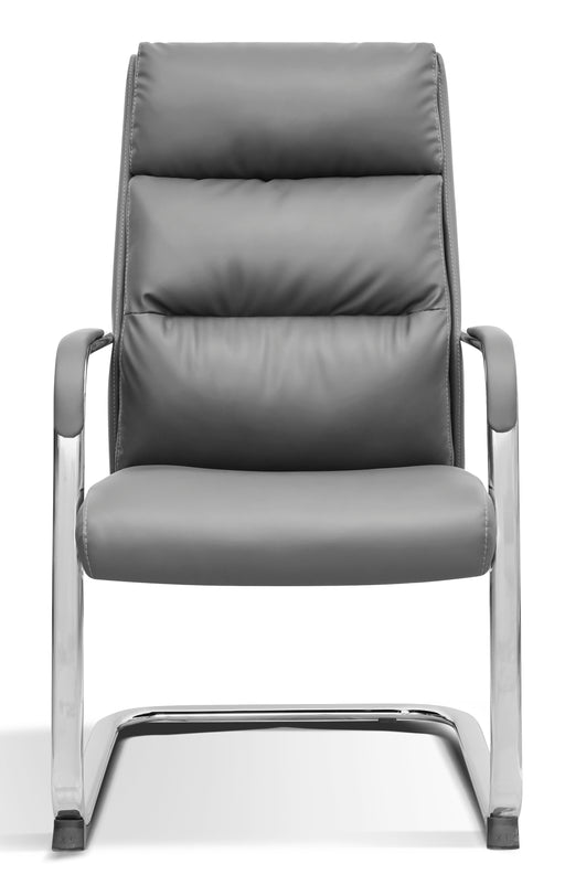 FN-708D VISITOR CHAIR (BLACK PU) STELLAR LIMITED