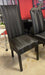 FOX GUNMETAL DINING CHAIR HIGH BACK RED ROOSTER