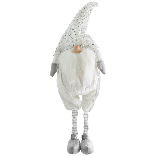 LONG LEG ELF SILVER HAT 27X14X74CM TRANS NATAL CUT GLASS